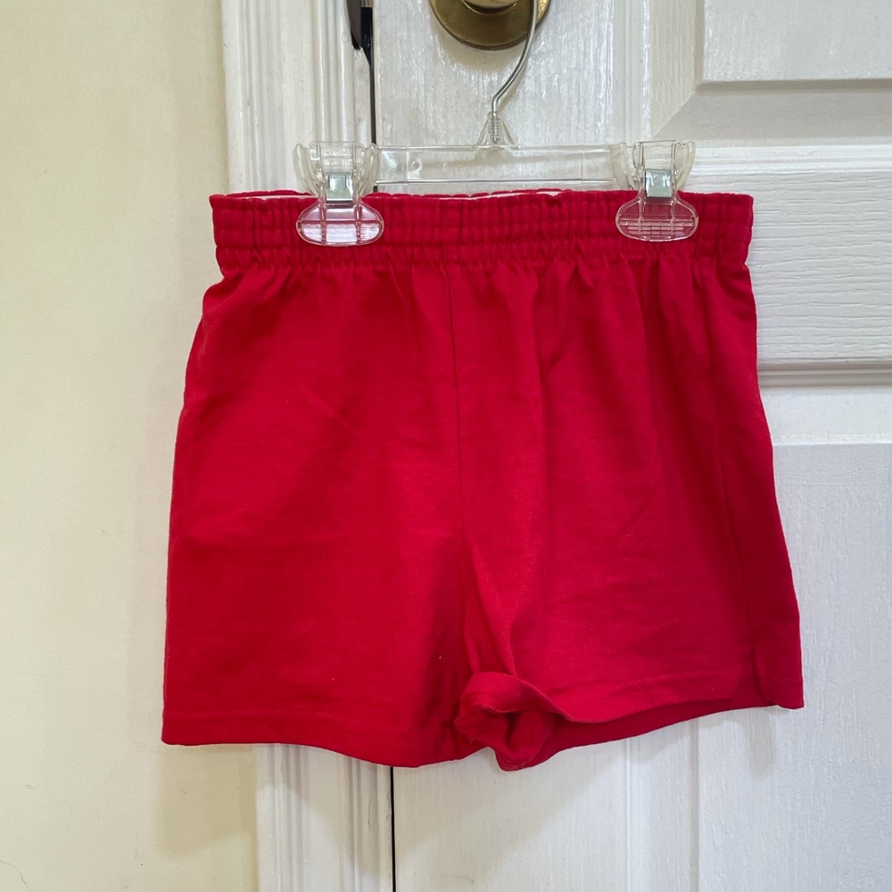 Soffe Authentic bright red cheer shorts